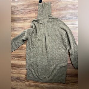 H&M Brown Beige Tan Knit Turtle Neck Dress